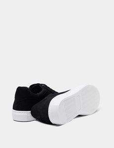 Black Nubuck Leather Trainer-preview3