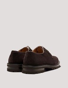 Brown Italian Suede Derby Shoe-preview2