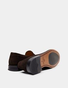 Brown Italian Suede Tassel Loafer-preview3