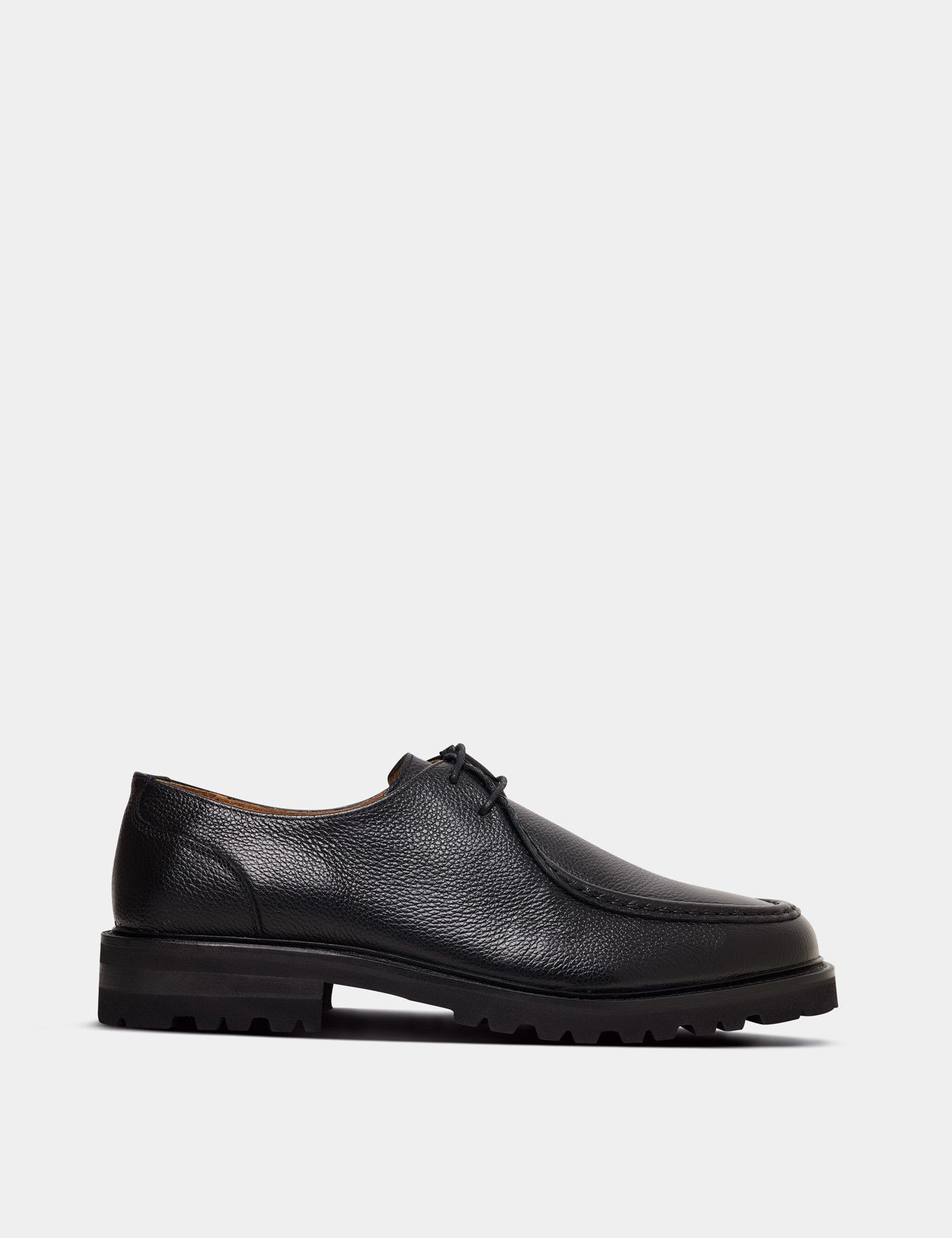 Black Apron Derby Shoe