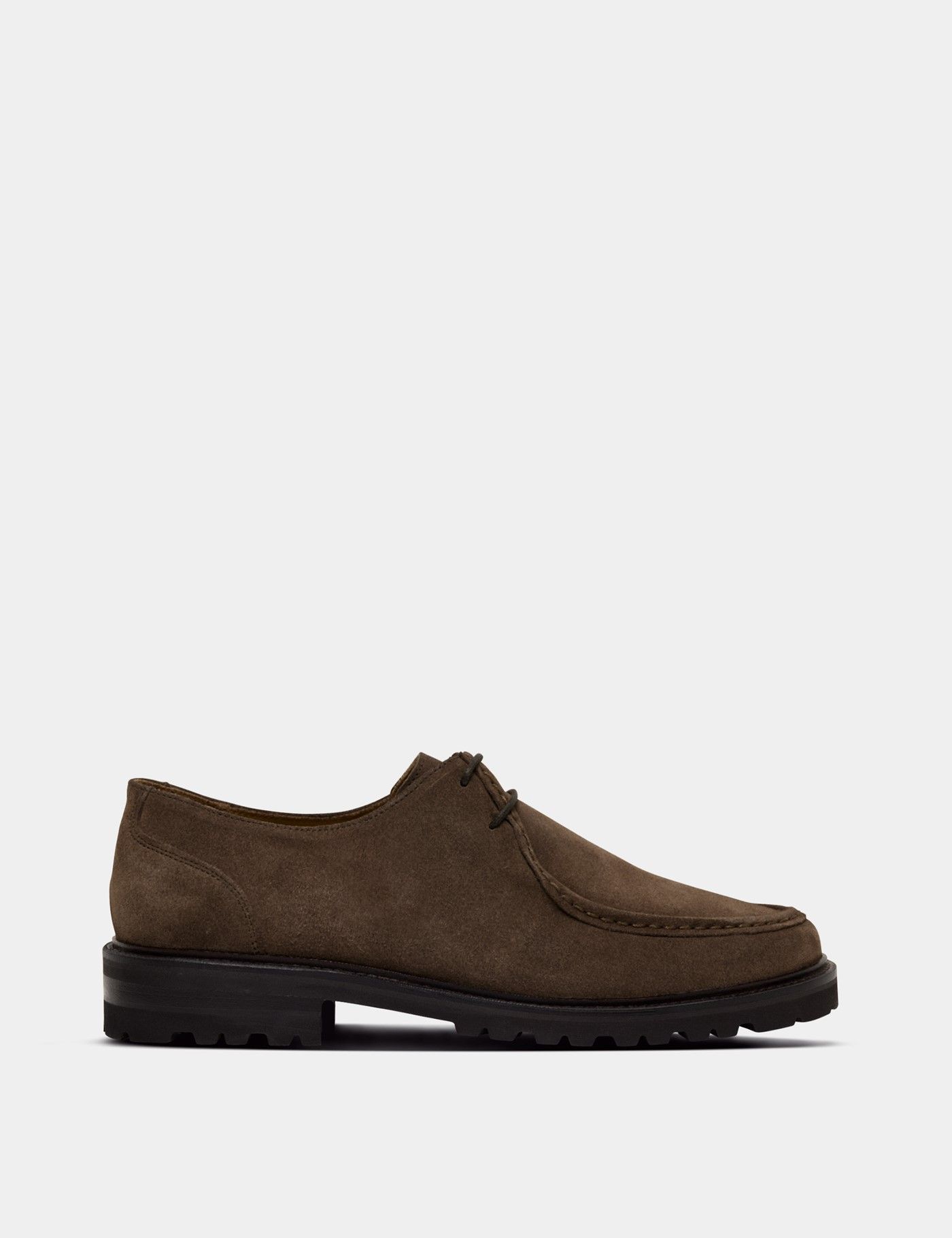 Taupe Apron Derby Shoe