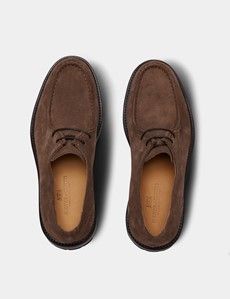 Taupe Apron Derby Shoe