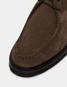 Taupe Apron Derby Shoe