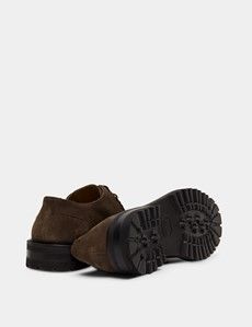 Taupe Apron Derby Shoe