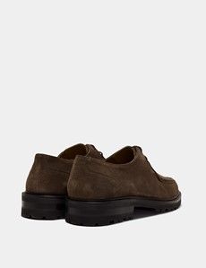 Taupe Apron Derby Shoe