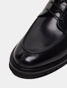 Black Apron Derby Boots