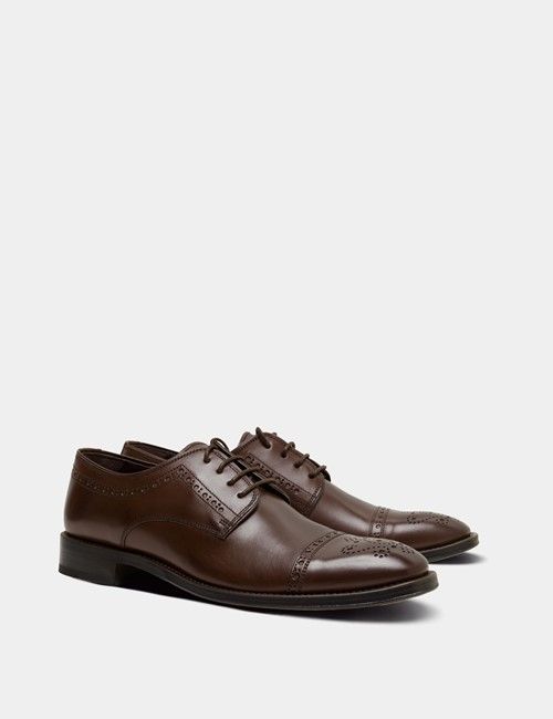 Brown Semi Brogue Shoe-preview