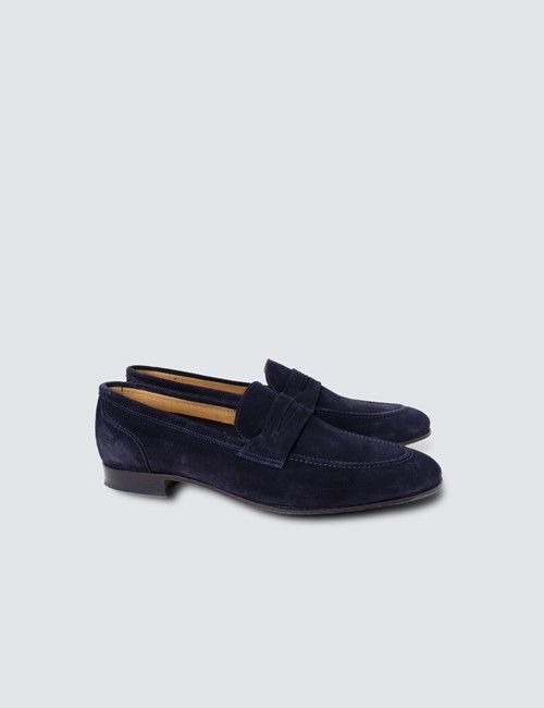Navy Suede Loafer-preview