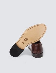 Burgundy Leather Tassel Loafer-preview3