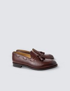 Burgundy Leather Tassel Loafer