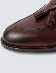 Burgundy Leather Tassel Loafer-preview4