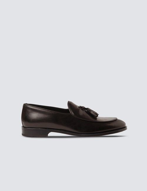 Brown Leather Tassel Loafer