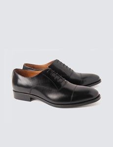 Black Leather Oxford Shoe-preview1