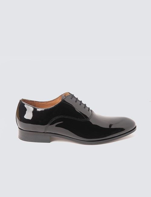 Black Patent Lace Up Dress Shoe
