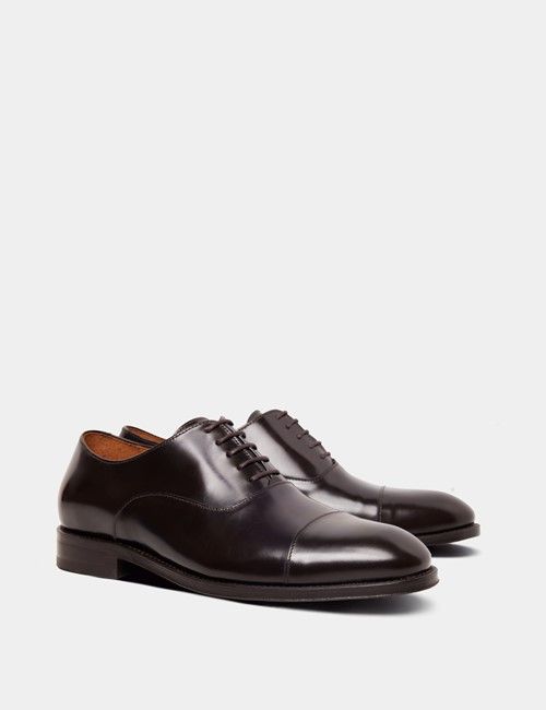 Brown Leather Oxford Shoe-preview