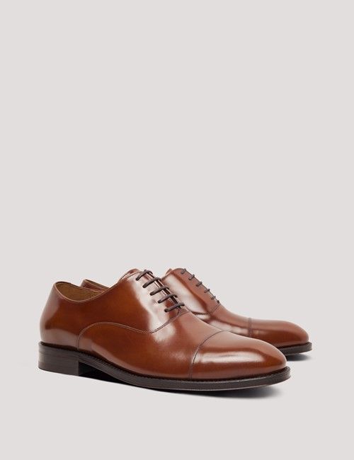 Tan Leather Oxford Shoe-preview