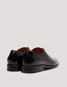 Black Leather Wholecut Oxford Dress Shoe-preview2