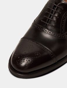 Chocolate Brown Semi Brogue Shoe