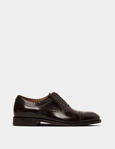 Chocolate Brown Semi Brogue Shoe