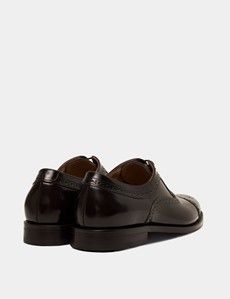 Chocolate Brown Semi Brogue Shoe