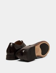 Chocolate Brown Semi Brogue Shoe