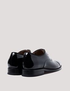 Black Italian Patent Leather Oxford Shoe-preview2