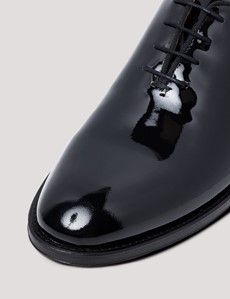 Black Italian Patent Leather Wholecut Oxford Dress Shoe-preview5