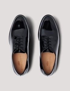 Black Italian Patent Leather Wholecut Oxford Dress Shoe-preview4