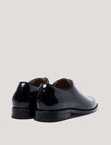 Black Italian Patent Leather Wholecut Oxford Dress Shoe-preview2