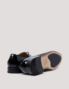 Black Italian Patent Leather Wholecut Oxford Dress Shoe-preview3