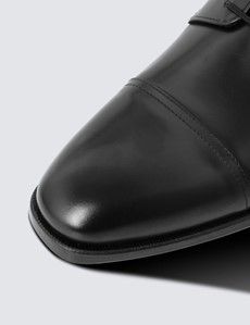 Black Derby Lace Up Shoe-preview5
