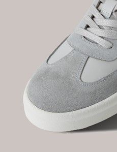 Off White Leather-Suede Sneakers-preview5