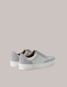 Off White Leather-Suede Sneakers-preview3