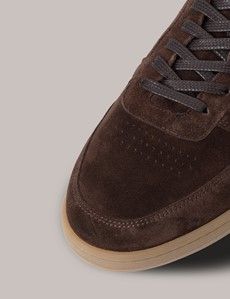 Dark Brown Suede Sneakers-preview5