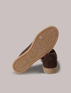 Dark Brown Suede Sneakers-preview3