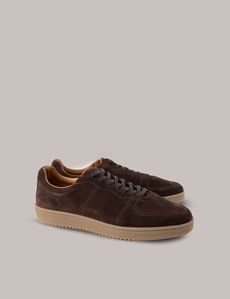 Dark Brown Suede Sneakers-preview1