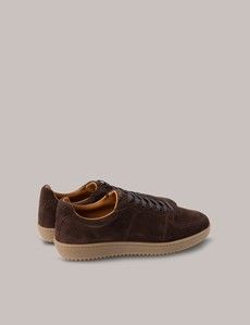 Dark Brown Suede Sneakers-preview2