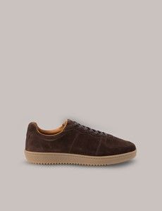 Dark Brown Suede Sneakers