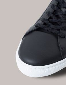 Black Leather Sneakers-preview1