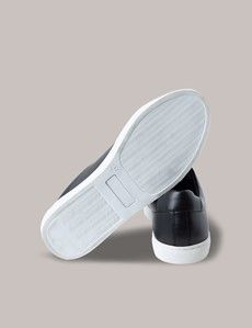 Black Leather Sneakers-preview2