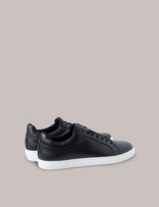 Black Leather Sneakers-preview4