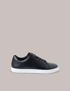Black Leather Sneakers-preview5