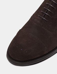 Chocolate Brown Semi Brogue Shoe