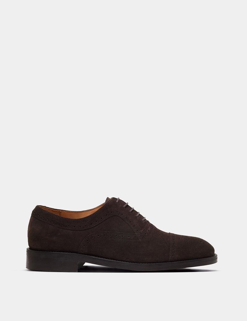 Chocolate Brown Semi Brogue Shoe