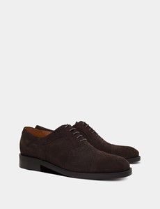 Chocolate Brown Semi Brogue Shoe