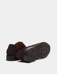 Chocolate Brown Semi Brogue Shoe