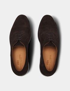 Chocolate Brown Semi Brogue Shoe