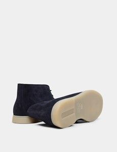 Casual Navy Suede Chukka Boots