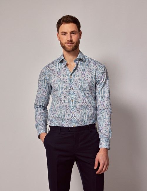 Slim Fit Shirts Casual Shirts Buy Online At Hawes And Curtis