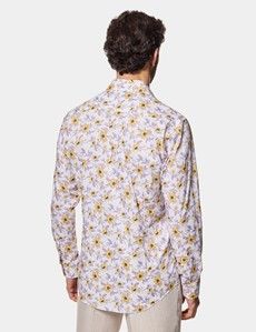 Slim Fit Lilac & Yellow Floral Curtis Shirt